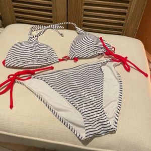 Victoria’s Secret red white blue bikini